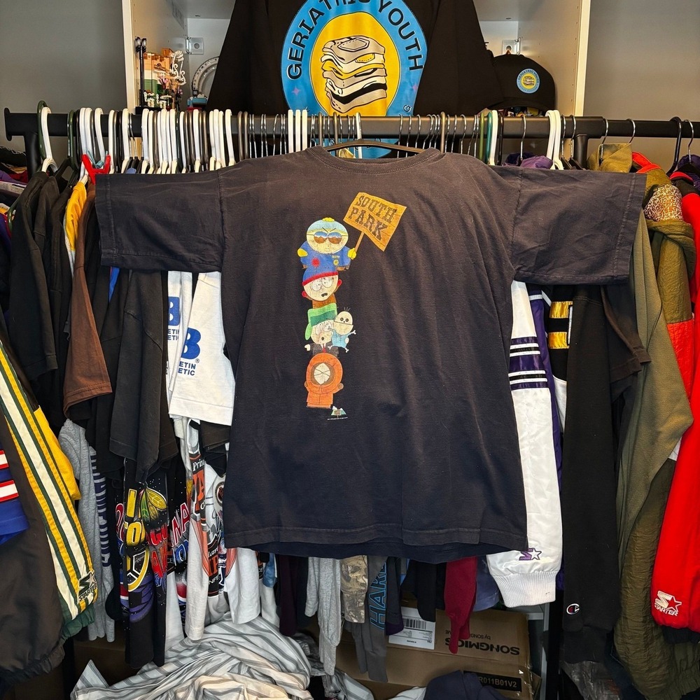 Comedy Central 1999 South Park Cartman Stan Kenny Graphic T Shirt L